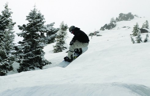Mount Ashland snowboarder