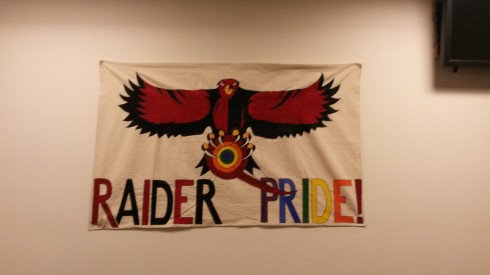The raiders show their pride everyday at the QRC. Photo Cred: Karoline Curcin/The Siskiyou