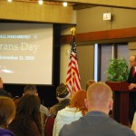 Congressman Greg Walden congratulated SOU for their work with the ROTC program. Photo by Emily Albertson/The Siskiyou