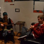 The music scene at Yogurt on the Rox, a new restaurant in downtown Ashland that specializes in frozen yogurt.