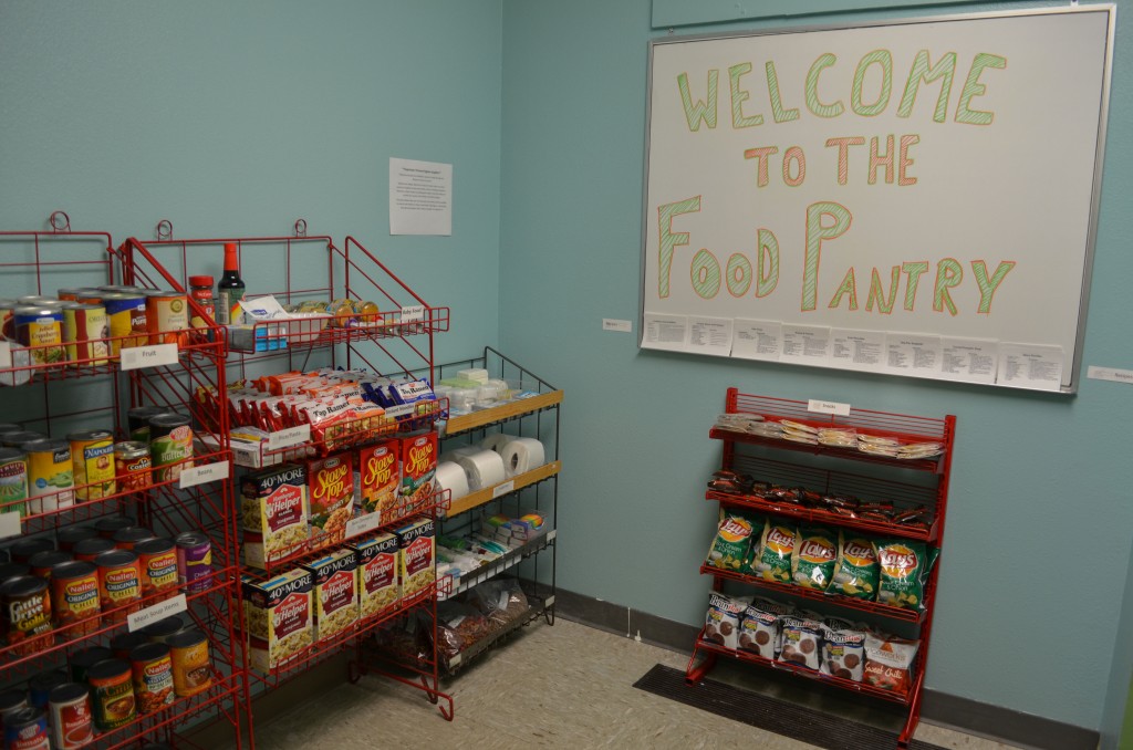 The food bank is well organized and has important necessities for the average student. (Karoline Curcin/The Siskiyou)
