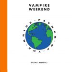 The words Vampire weekend and a globe as the newest album cover