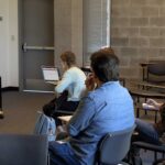 Southern Oregon University professor Craig Wright instructs Creative Writing students in a classroom