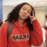 Portrait of Southern Oregon University soccer forward Ava Johnson